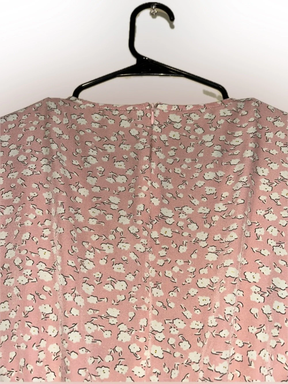 Women’s Dusty Rose Floral Midi Dress - Picture 6 of 6